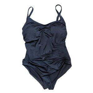Calvin Klein Runched One-Piece Swimsuit